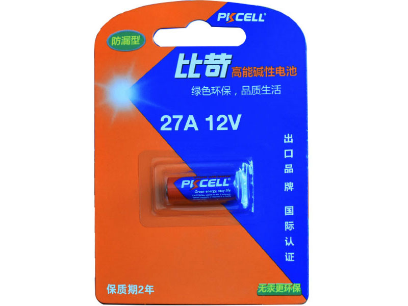 碱性12V电池27A一粒卡装